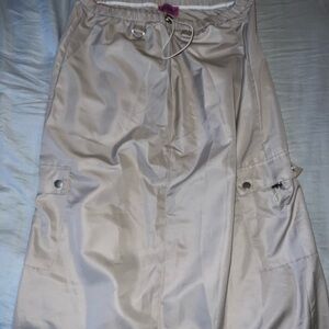 Edikted Light Tan Cargo Skirt